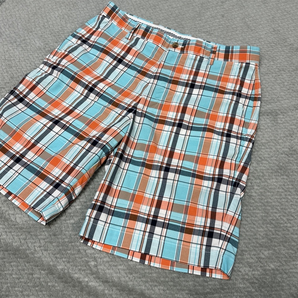 FootJoy Shorts Mens 32 FJ Madras Plaid Golf Chino Performance Preppy Colorful - Picture 2 of 9